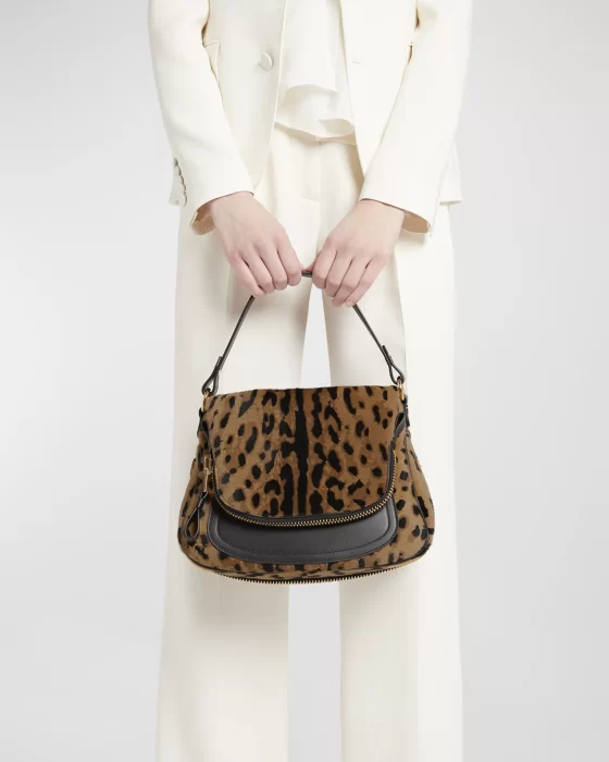 TOM FORD Jennifer medium leopard print haircalf leather backpack