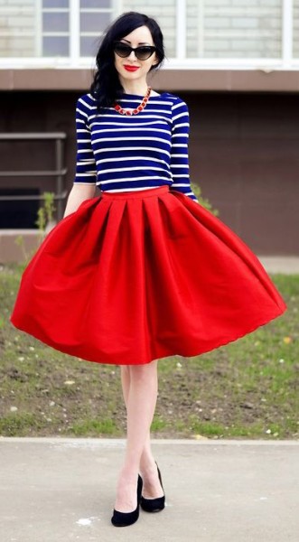 How To Wear Midi Skirt And Outfit