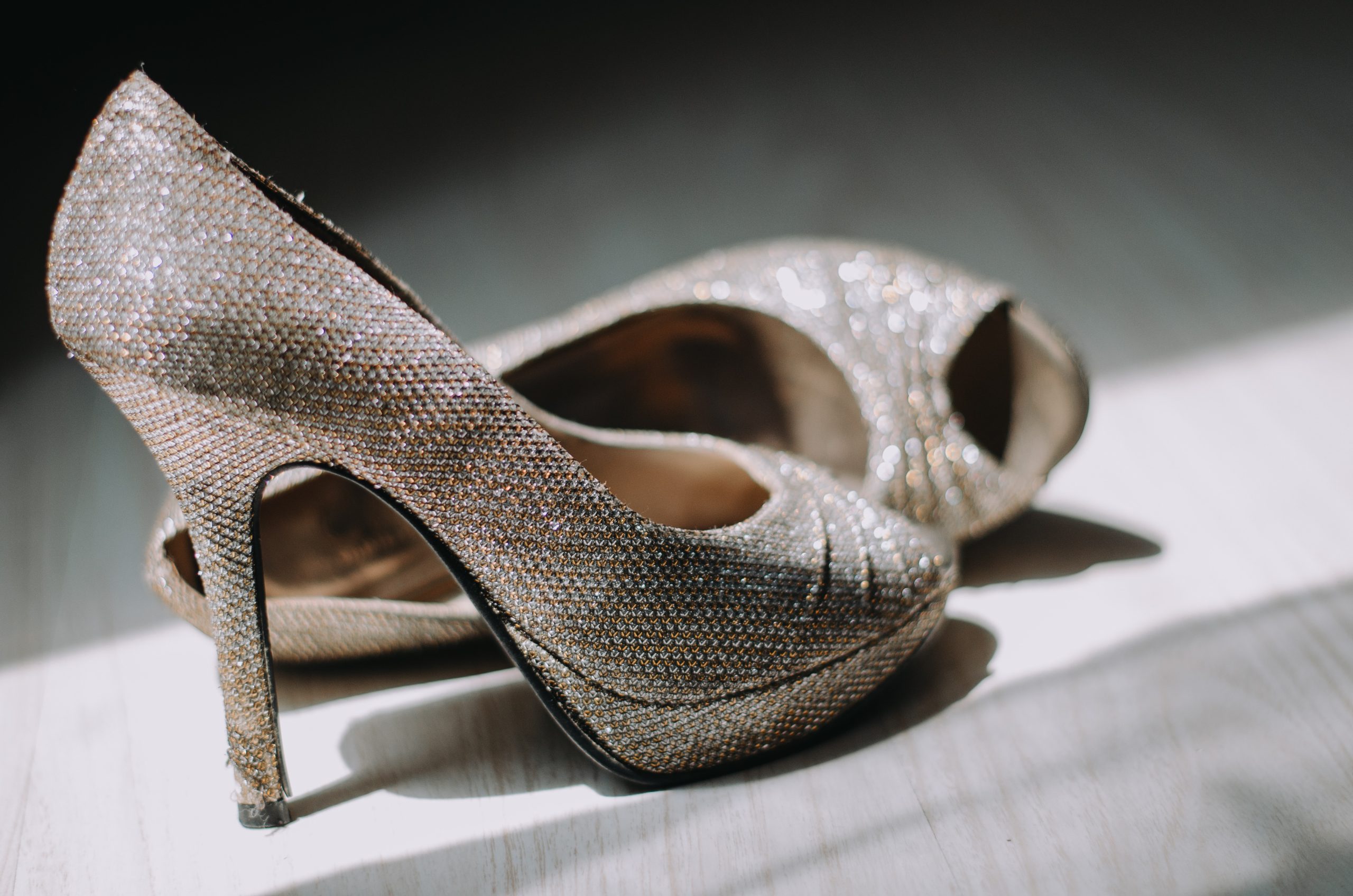 metallic designer shoes