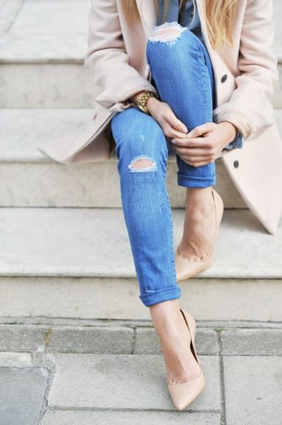 comfortable nude shoes