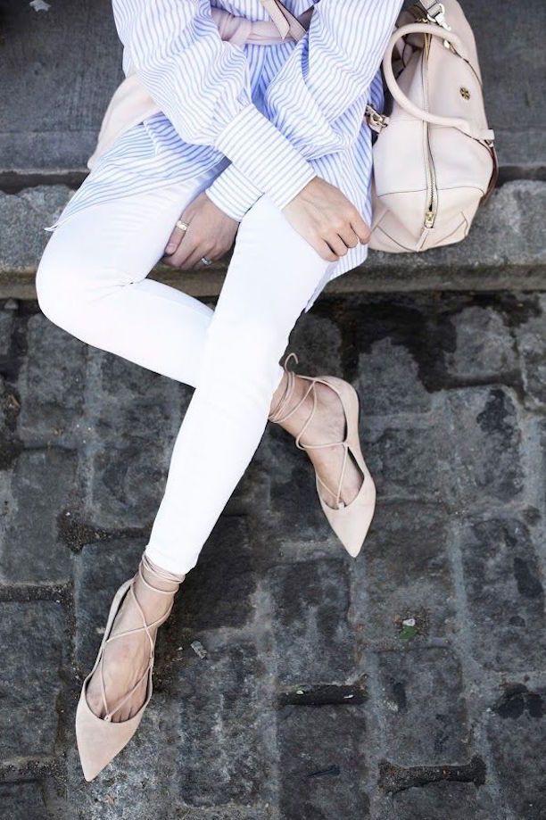 Ghillies Lace-Up Ballet Flats main image 1