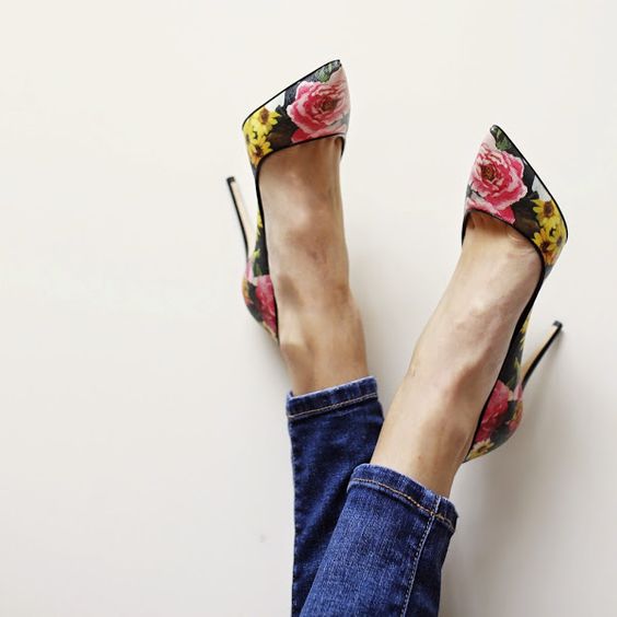 2016 Trend Floral Heels For Your Spring Outfit