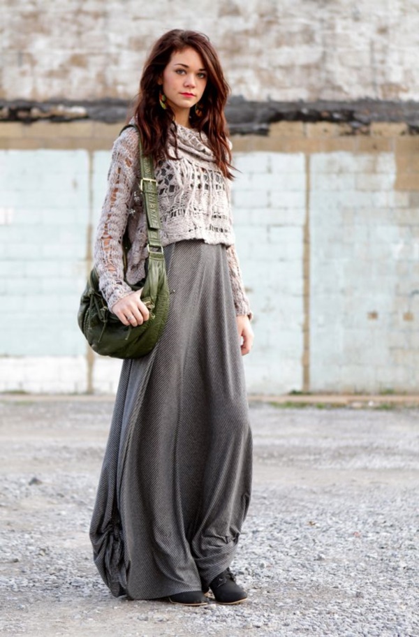 Chic And Stylish Ways To Style Maxi Skirts On Winter – Ferbena.com