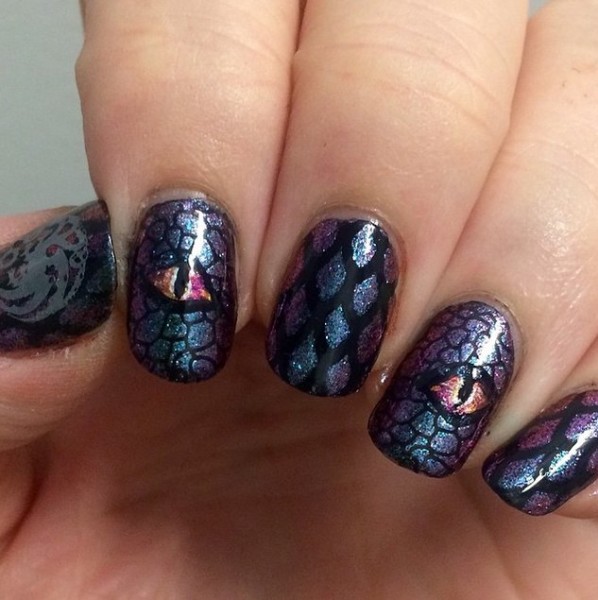 Cool Nail Art Designs Inspired From Game Of Thrones