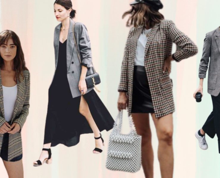 How To Style The Classic Plaid Blazer Trend On 2023