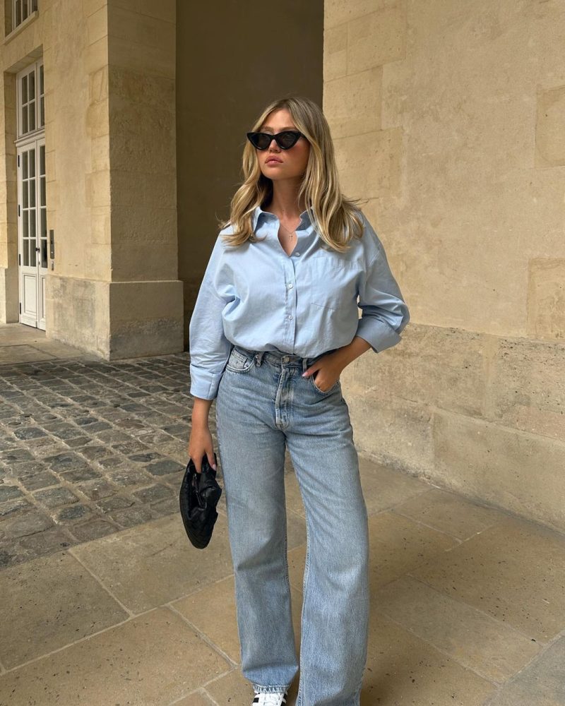 How To Style A Button-Down Shirt According To Fall Trend 2023
