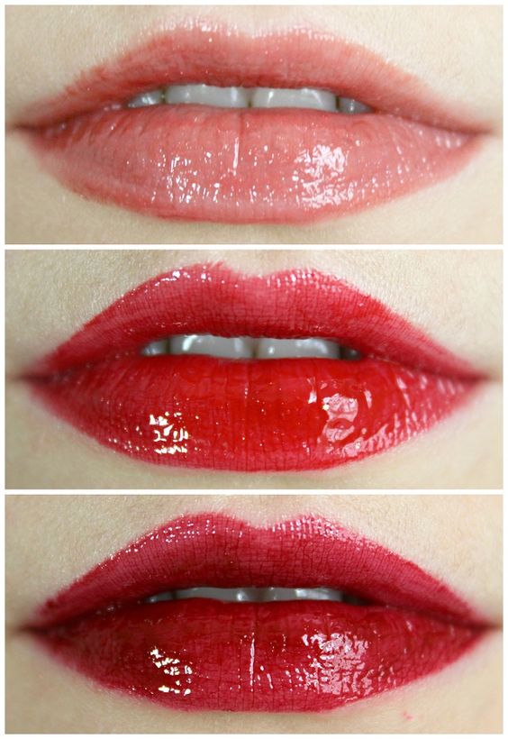 Yves Saint Laurent Beauty Rouge Pur Couture Glossy Stain via Glamorable.com