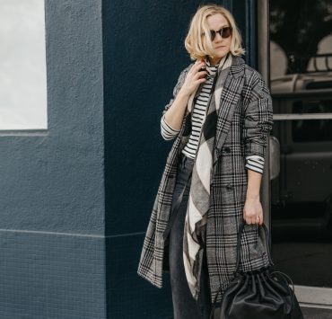 The Fashion Girl's Guide to Wearing Long Plaid Coats Trend This Fall