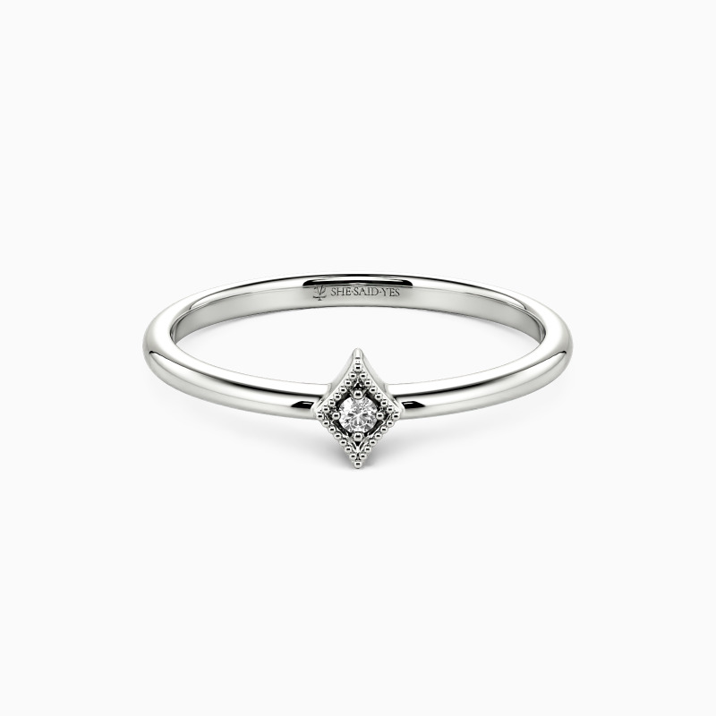 "Love at First Sight" Stackable Dainty Ring