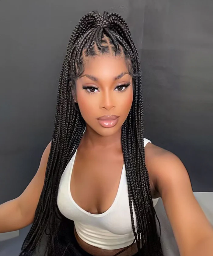 Protective and Trendy: Embrace Your Natural Hair with Knotless Braids