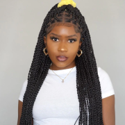 Protective and Trendy: Embrace Your Natural Hair with Knotless Braids