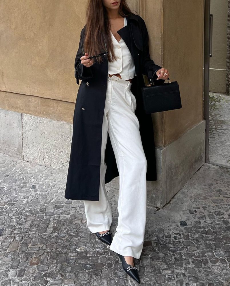 How To Style Black And White According To Fall 2023 Fashion Trends
