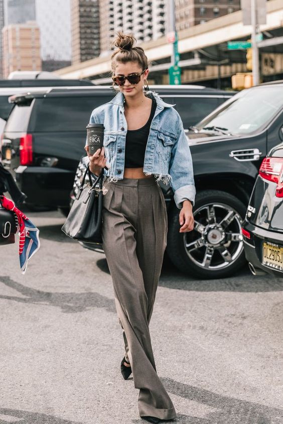 What To Wear With A Cropped Jacket For Fall Trend 2023