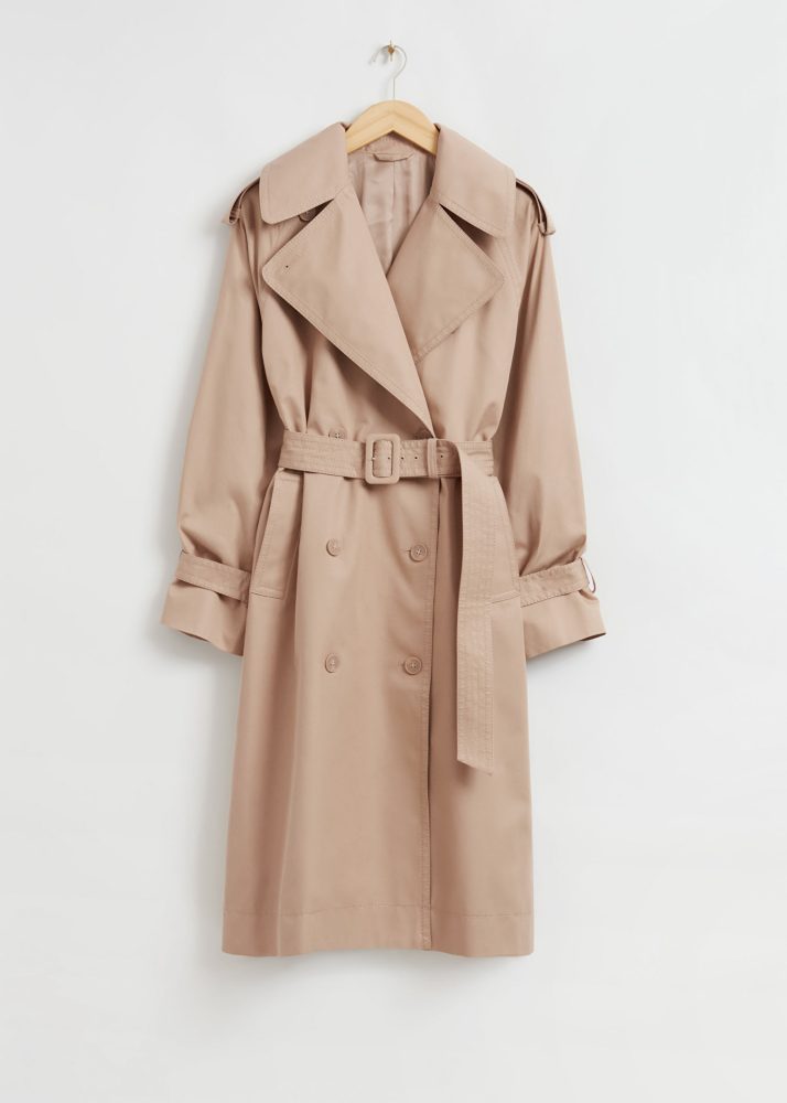 Relaxed Long-Fit Trench Coat