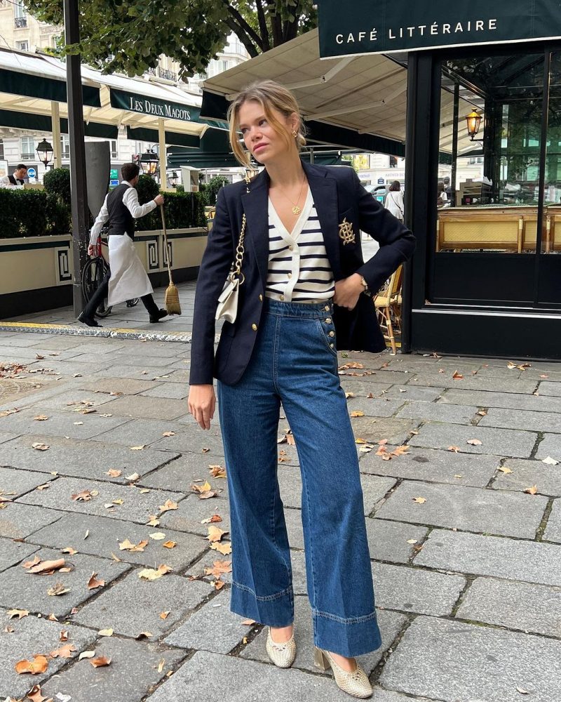 Goodbye Skinny Pants - Here’s How To Style Straight Jeans For Fall Outfit