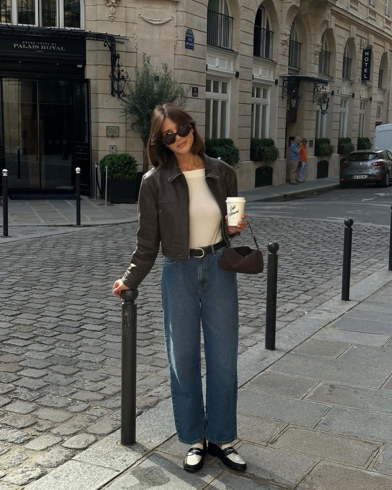 Goodbye Skinny Pants - Here’s How To Style Straight Jeans For Fall Outfit