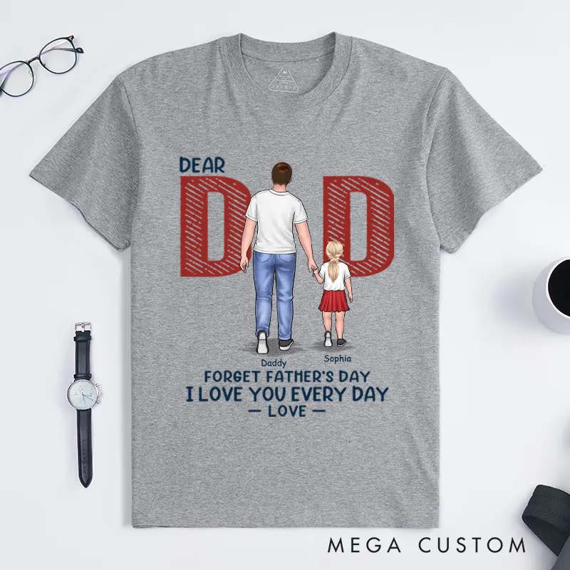 Personalized Love You Everyday Dad Father's Day Birthday Gift Classic T-shirt