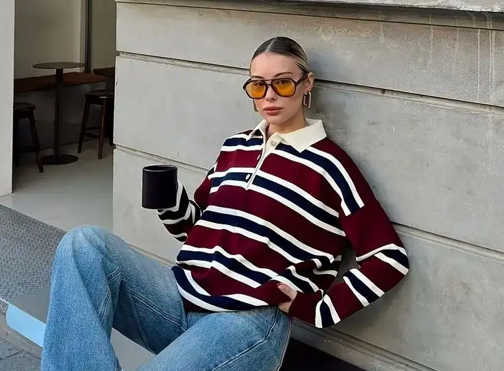 The Fashion Girls Are Bringing Back Striped Polos—And I’m Honestly Obsessed