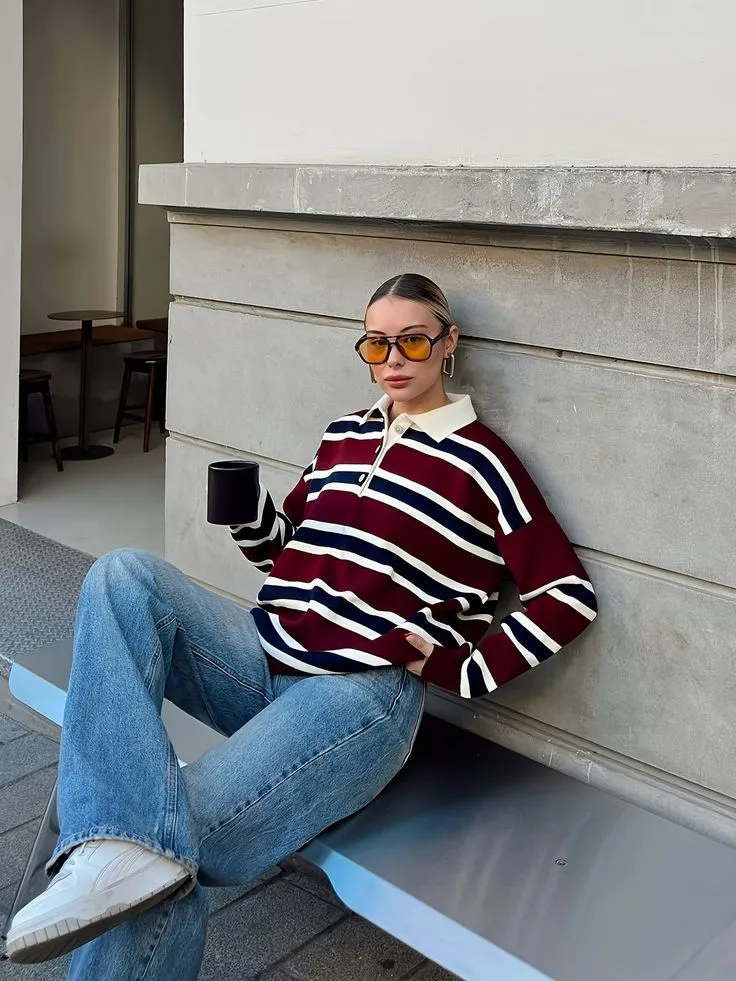 The Fashion Girls Are Bringing Back Striped Polos—And I’m Honestly Obsessed