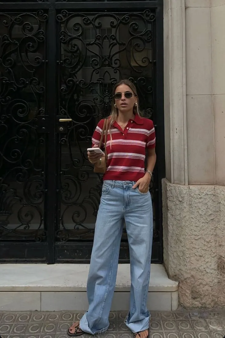 The Fashion Girls Are Bringing Back Striped Polos—And I’m Honestly Obsessed